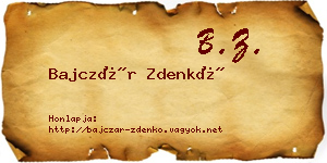 Bajczár Zdenkó névjegykártya